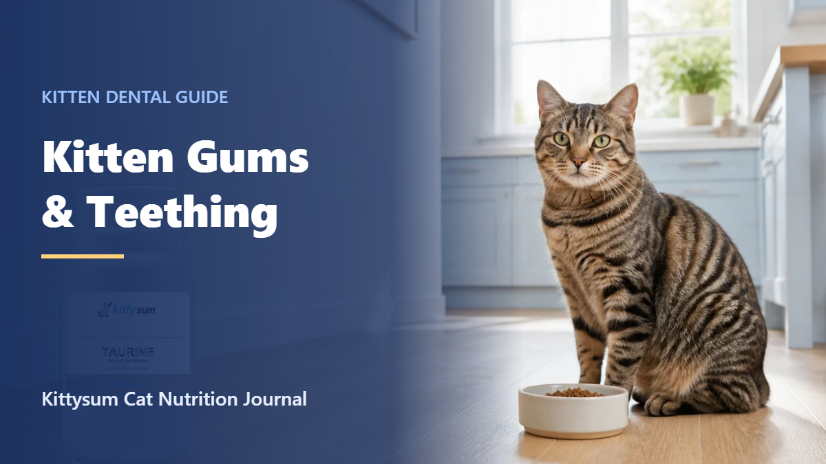 Kitten gums demonstration for cat owners: featured image for the kitten gum health and teething guide