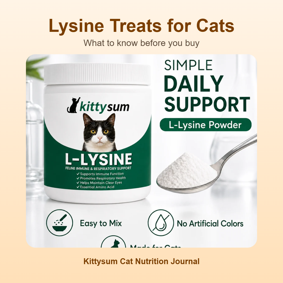 Lysine treats for cats demonstration for cat owners: featured image for the lysine treats for cats guide